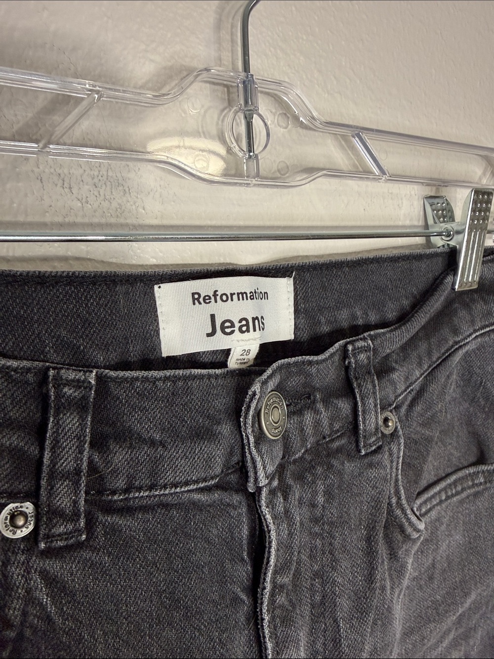 Reformation Peyton jeans Erie wash 28 - Picture 3 of 8